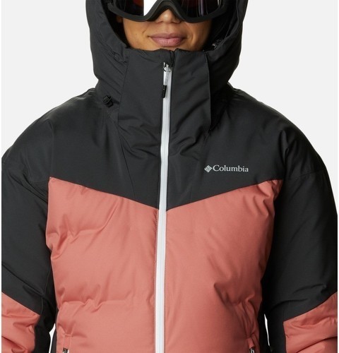 Columbia-COLUMBIA veste ski femme W WILDCARD II DOWN JACKET - DARK CORAL SHARK-4