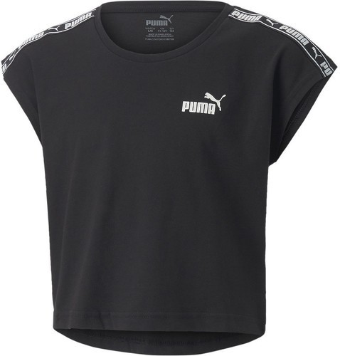 PUMA-T-shirt Noir Fille Puma Tape Tee G-0