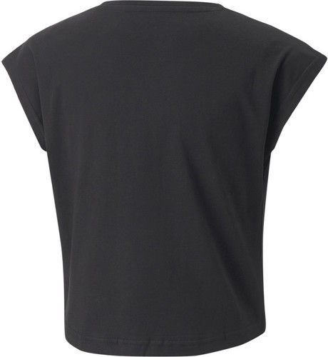 PUMA-T-shirt Noir Fille Puma Tape Tee G-1