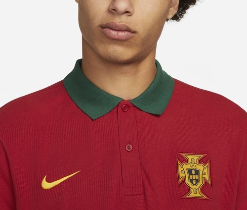 NIKE-Polo Portugal Crew Rouge-2
