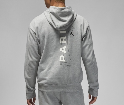 NIKE-Sweat à capuche Jordan x PSG Fleece Gris-1