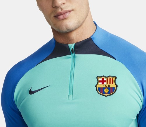 NIKE-Training Top Barça Strike Vert/Bleu-2