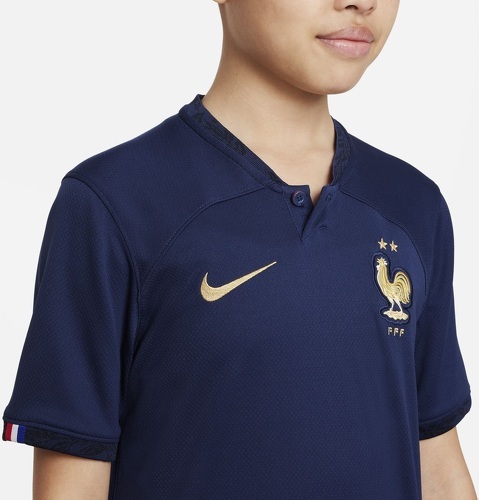 NIKE-Maillot France Domicile 2022/2023 Bleu Junior-3