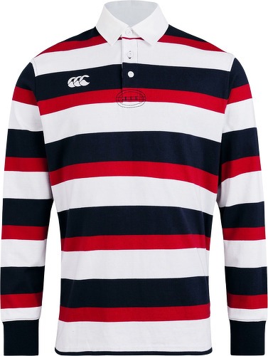 CANTERBURY-Polo Manches Longues Canterbury Blanc/Noir/Rouge-0