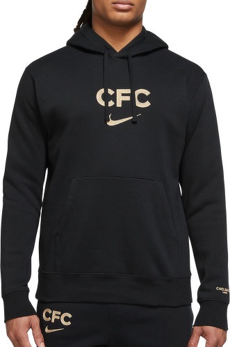 NIKE-Sweat à capuche Chelsea Club Noir-0