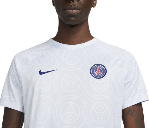 NIKE-Maillot  échauffement PSG Bleu-3