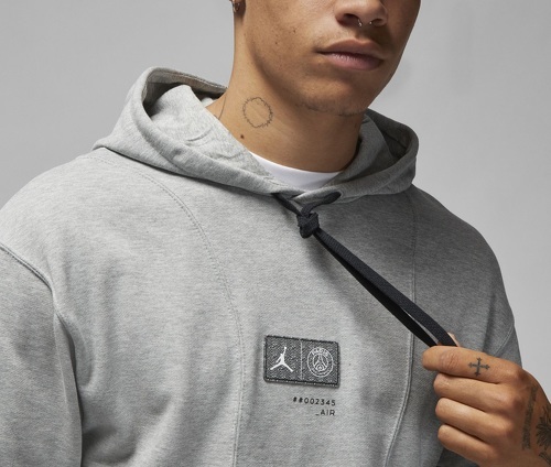 NIKE-Sweat à capuche Jordan x PSG Fleece Gris-2