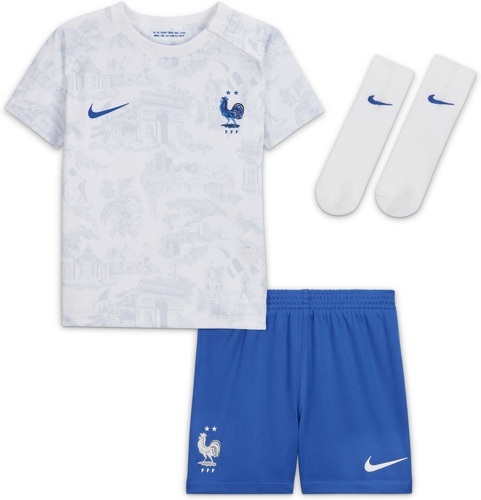 NIKE-Kit Bébé Extérieur Nike France Coupe du Monde 2022 blanc-image-1