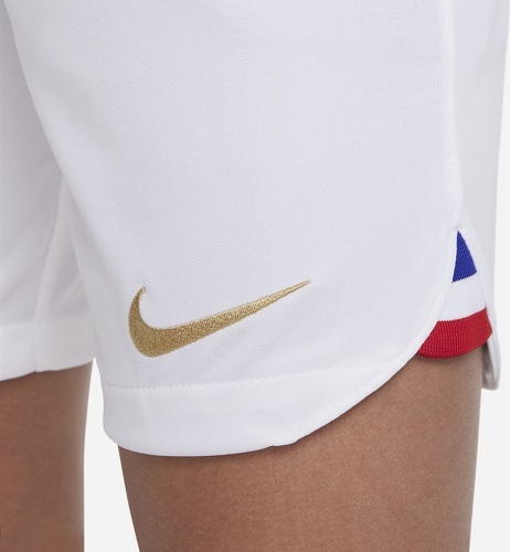 NIKE-Short France Domicile 2022/2023 Blanc Junior-3