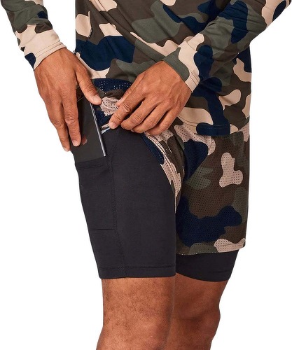 Saysky-Saysky Camo 2 In 1 Shorts Woodland Camo-3