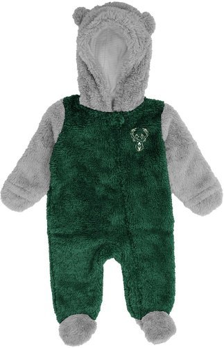 Outerstuff-NBA Teddy Fleece Overall - Milwaukee Bucks-0