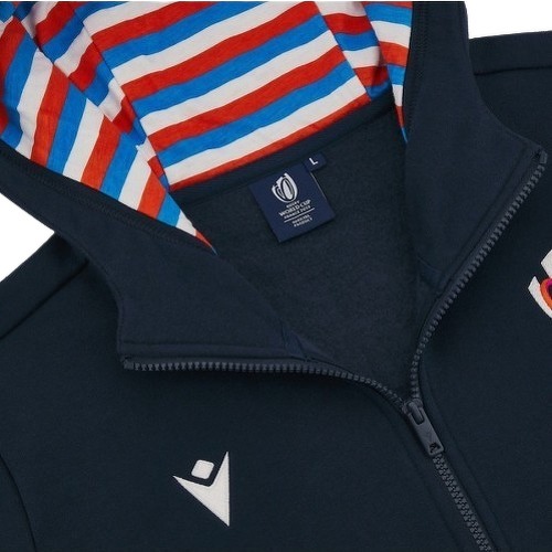 MACRON-SWEAT CAPUCHE RUGBY COUPE DU MONDE DE RUGBY FRANCE 2023 - BLEU MARINE-2