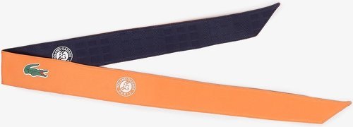 LACOSTE-Bandeau de tennis réversible Lacoste pour Roland-Garros - Orange et noir-1