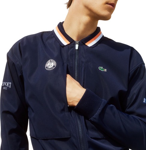 LACOSTE-Blouson zippé homme Lacoste pour Roland-Garros - Marine-1