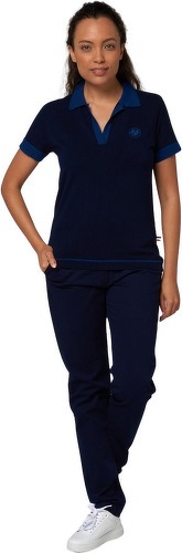 ROLAND-GARROS-Polo tricot femme Roland-Garros - Marine-4