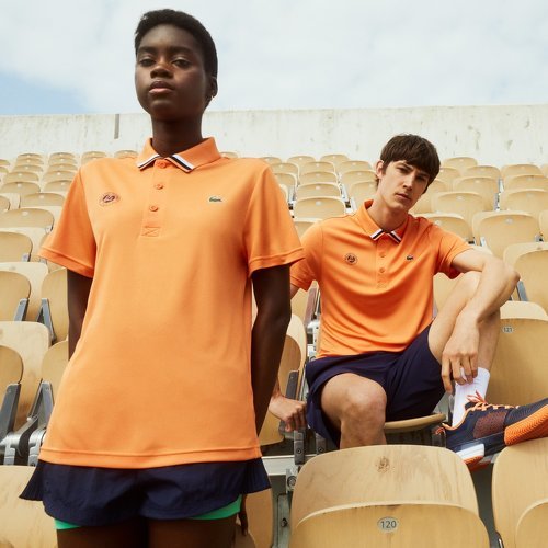 LACOSTE-Polo unisexe ramasseur de balles Lacoste pour Roland-Garros - Mandarinier-1
