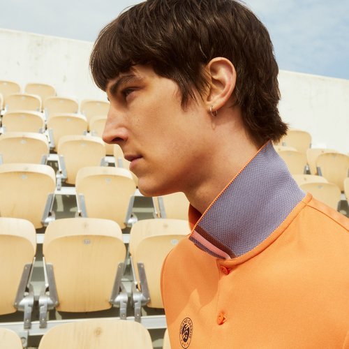 LACOSTE-Polo unisexe ramasseur de balles Lacoste pour Roland-Garros - Mandarinier-4