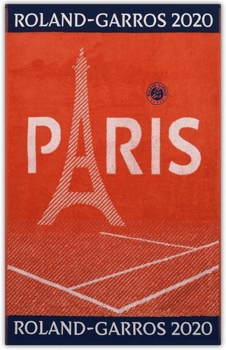 CARRE BLANC-Serviette joueur Roland-Garros 2020 - terre battue-0