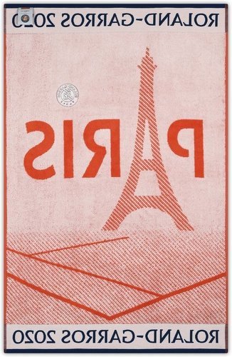 CARRE BLANC-Serviette joueur Roland-Garros 2020 - terre battue-1