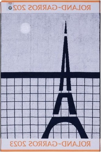 CARRE BLANC-Serviette joueur Roland-Garros 2023 - Marine-1