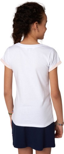 ROLAND-GARROS-T-shirt col rond fille - blanc-3