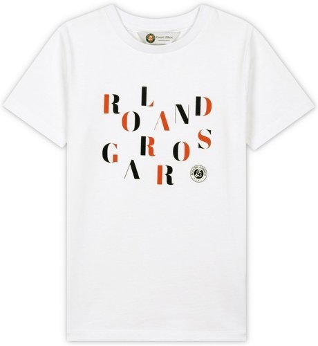 ROLAND-GARROS-T-shirt col rond garçon - blanc-0