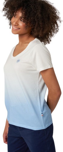 ROLAND-GARROS-T-shirt ecru femme tie and dye Roland-Garros - bleu clair-3