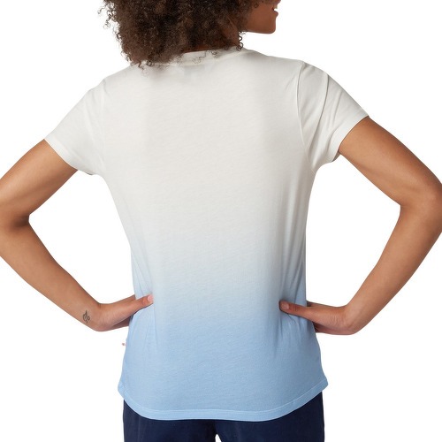 ROLAND-GARROS-T-shirt ecru femme tie and dye Roland-Garros - bleu clair-4
