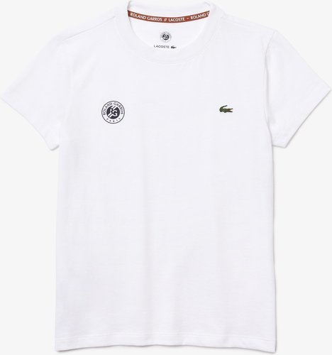 LACOSTE-T-shirt femme Lacoste pour Roland-Garros - Blanc-0