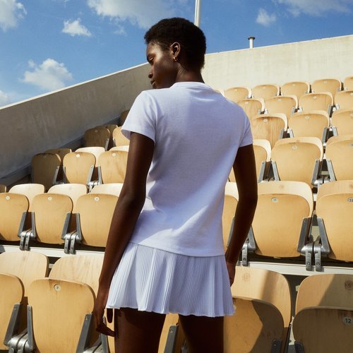 LACOSTE-T-shirt femme Lacoste pour Roland-Garros - Blanc-2