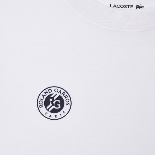 LACOSTE-T-shirt femme Lacoste pour Roland-Garros - Blanc-3