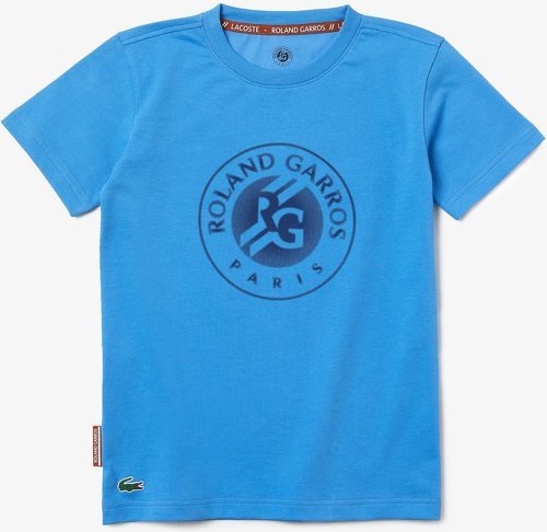 LACOSTE-T-shirt garçon Lacoste pour Roland-Garros - Bleu-0