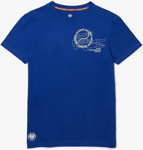LACOSTE-T-shirt homme Lacoste pour Roland-Garros - Bleu-0
