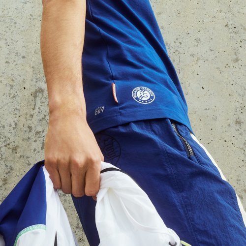 LACOSTE-T-shirt homme Lacoste pour Roland-Garros - Bleu-4