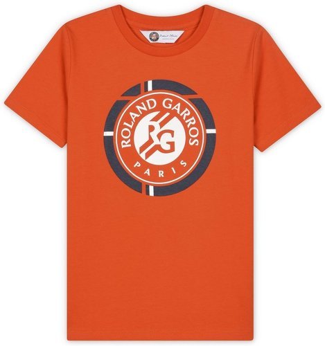 ROLAND-GARROS-T-shirt logo Roland-Garros graphique garçon - terre battue-0