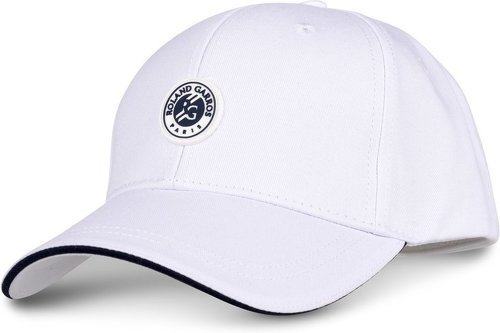 ROLAND-GARROS-Casquette en coton  logo monochromé Roland-Garros - blanc-0