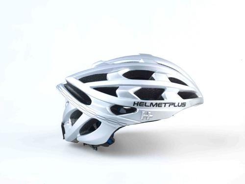 HELMET+-CRONOS GS Casque route éclairage et clignotants et audio intégré S - Gris-1