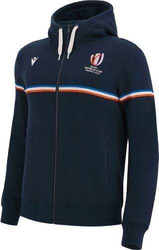 MACRON-Sweat a Capuche Zip Macron Adulte France Rugby World Cup 2023 Officiel-image-1