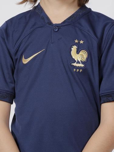 NIKE-Maillot domicile Enfants Nike France Coupe du Monde 2022 bleu foncé-3