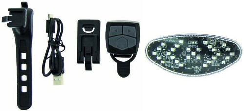 P2R-Éclairage vélo directionnel USB arrière sur tige de selle avec bouton indicateur de direction sans fil P2R-1