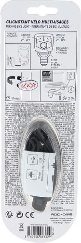 P2R-Éclairage vélo directionnel USB arrière sur tige de selle avec bouton indicateur de direction sans fil P2R-3