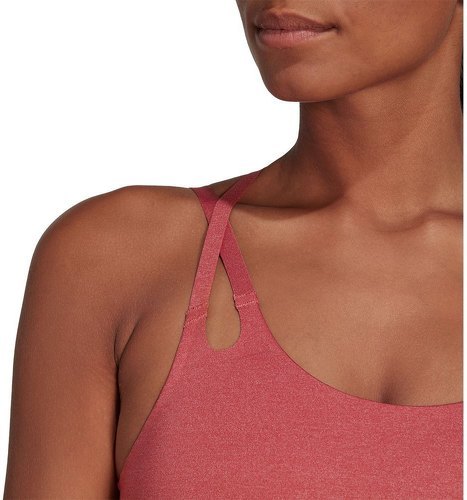 adidas Performance-Brassière Yoga Luxe Studio Maintien léger Fire-4