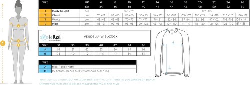 Kilpi-T-shirt technique femme Kilpi VENDELIA-2