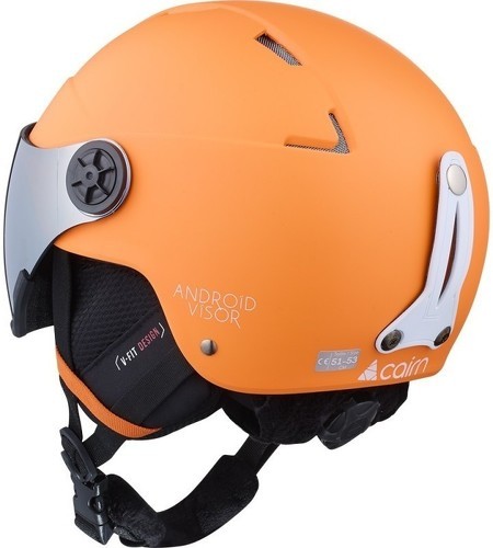 CAIRN-CAIRN Casque de ski Junior ANDROID VISOR - Orange-1