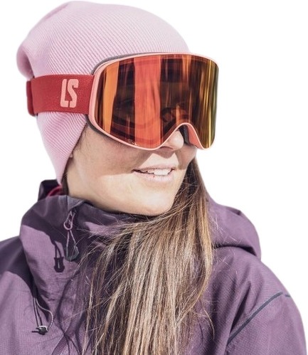 LOUBSOL-LOUBSOL Masque de ski LS3 - Miroir Rouge Cat 3 - Framboise-1