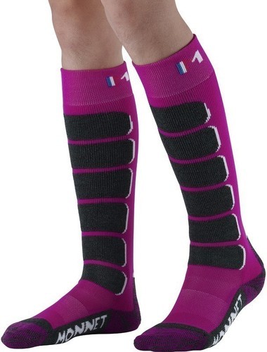 MONNET-MONNET Chaussettes de ski SNOWPARK Junior- Rose-2