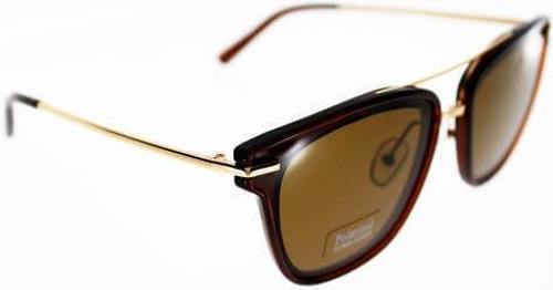 Ad Sol-Lunettes De Soleil Ad Sol 3298 Marron/Doré Avec Branches Métal-2