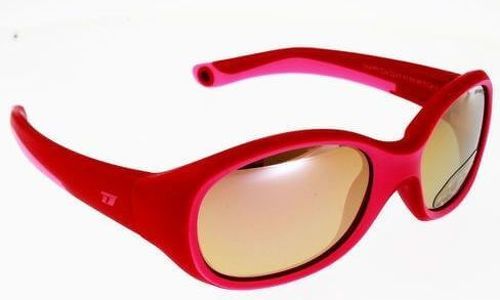 Demetz-Lunettes de Soleil DEMETZ CHAPPY Framboise/rose, verre anti lumière bleue Fille 2 à 5 ans - Indice 3 - Miroité rose-4
