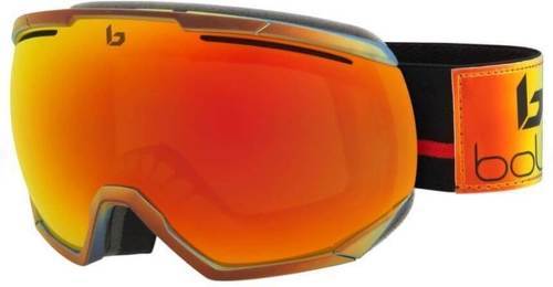 BOLLE-Masque de ski Mixte cat 2 Taille M/L Bollé NORTHSTAR Mat red Polychrome Sunrise Contrasté Antibuée Platinum, Anti-Rayures , Flow tech adapté aux porteurs de lunettes-0