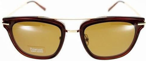 Ad Sol-Lunettes De Soleil Ad Sol 3298 Marron/Doré Avec Branches Métal-3